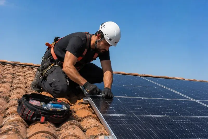 Maintenance et monitoring de panneaux solaires à Villesèquelande