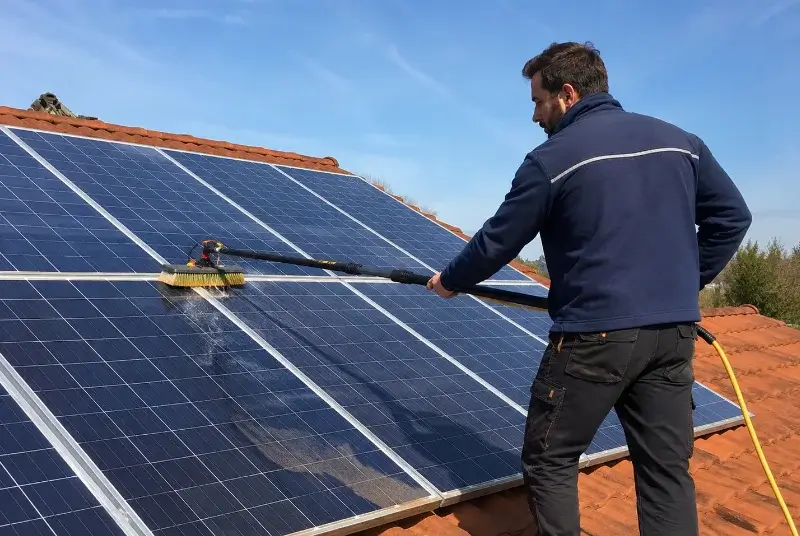 Nettoyage et entretien de panneaux solaires à Villesèquelande